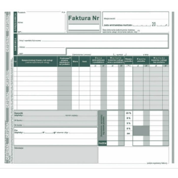 Faktura VAT 2/3 A4 142-2E